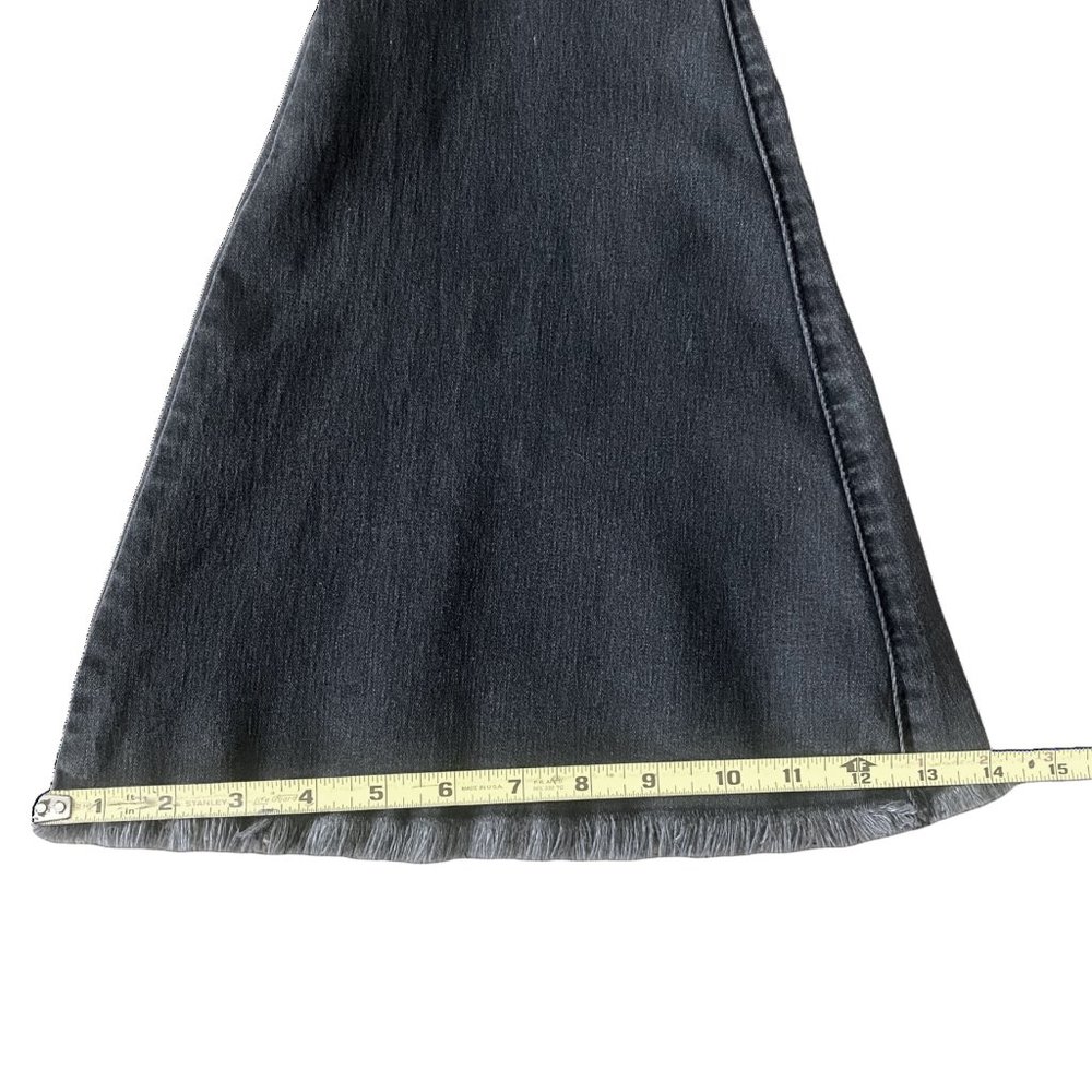 FREE PEOPLE Black Bell Bottom Flare Jeans SIZE 25 SHORT - Picture 6 of 8